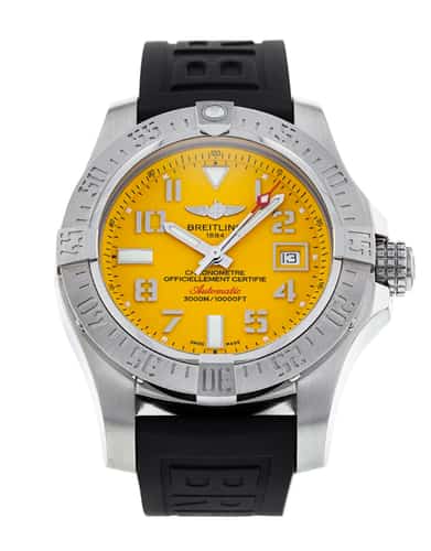 Breitling Avenger II Seawolf Yellow Arabic Dial